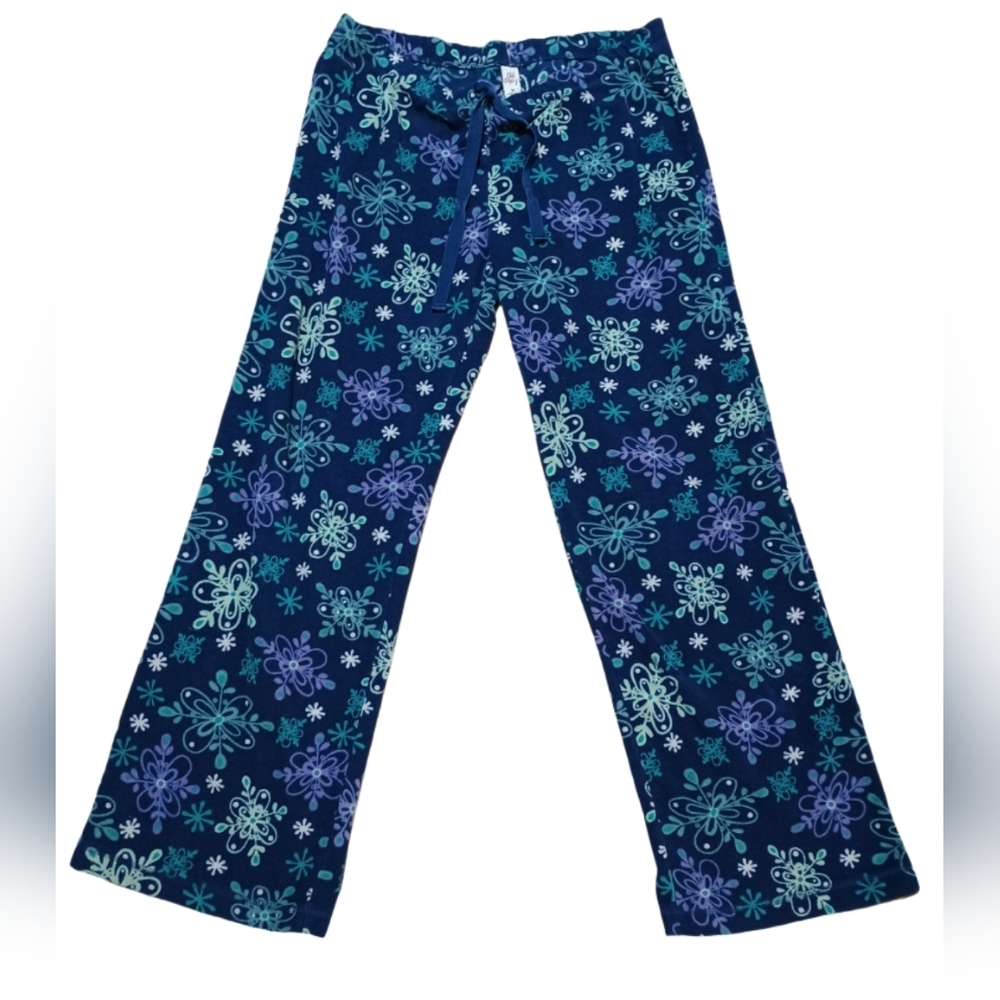 Old Navy Navy Blue Floral Pajama Pants
